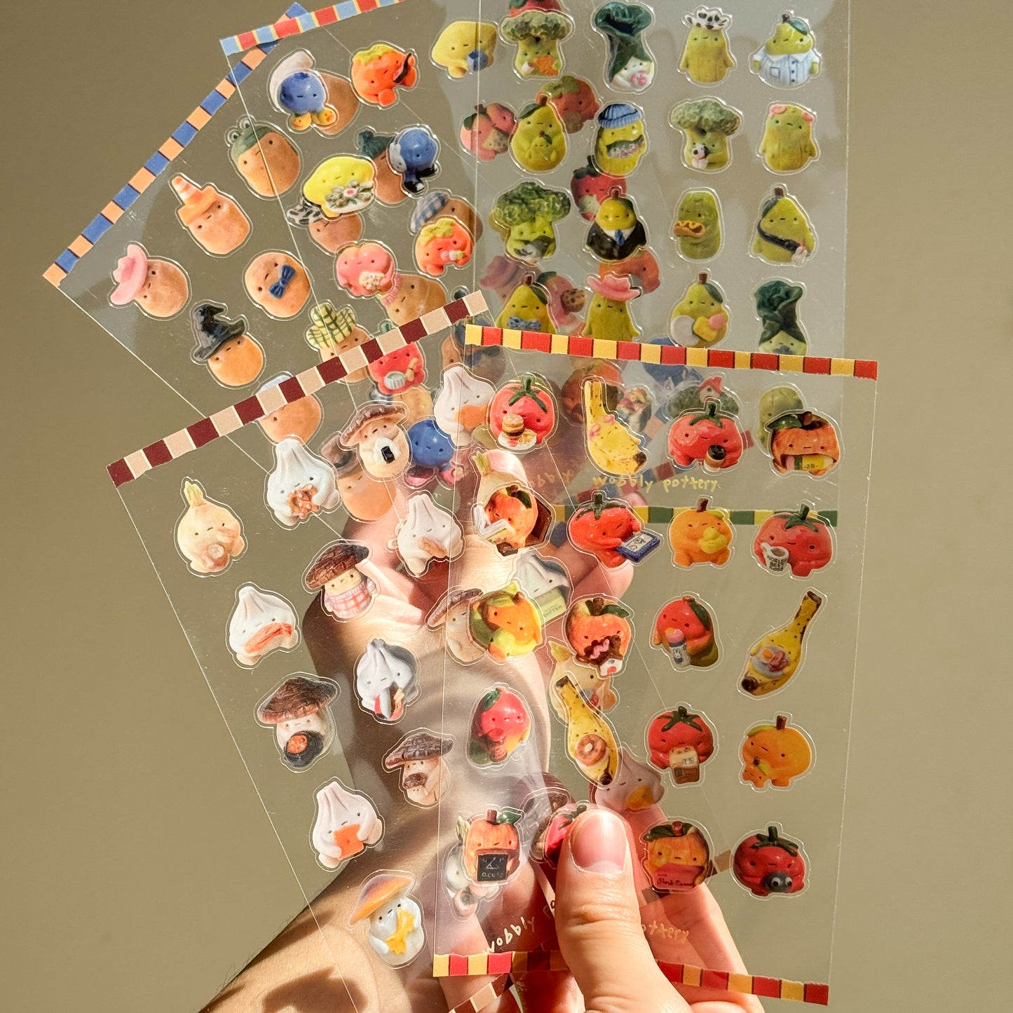 Green guys Clear Vinyl Sticker Sheet