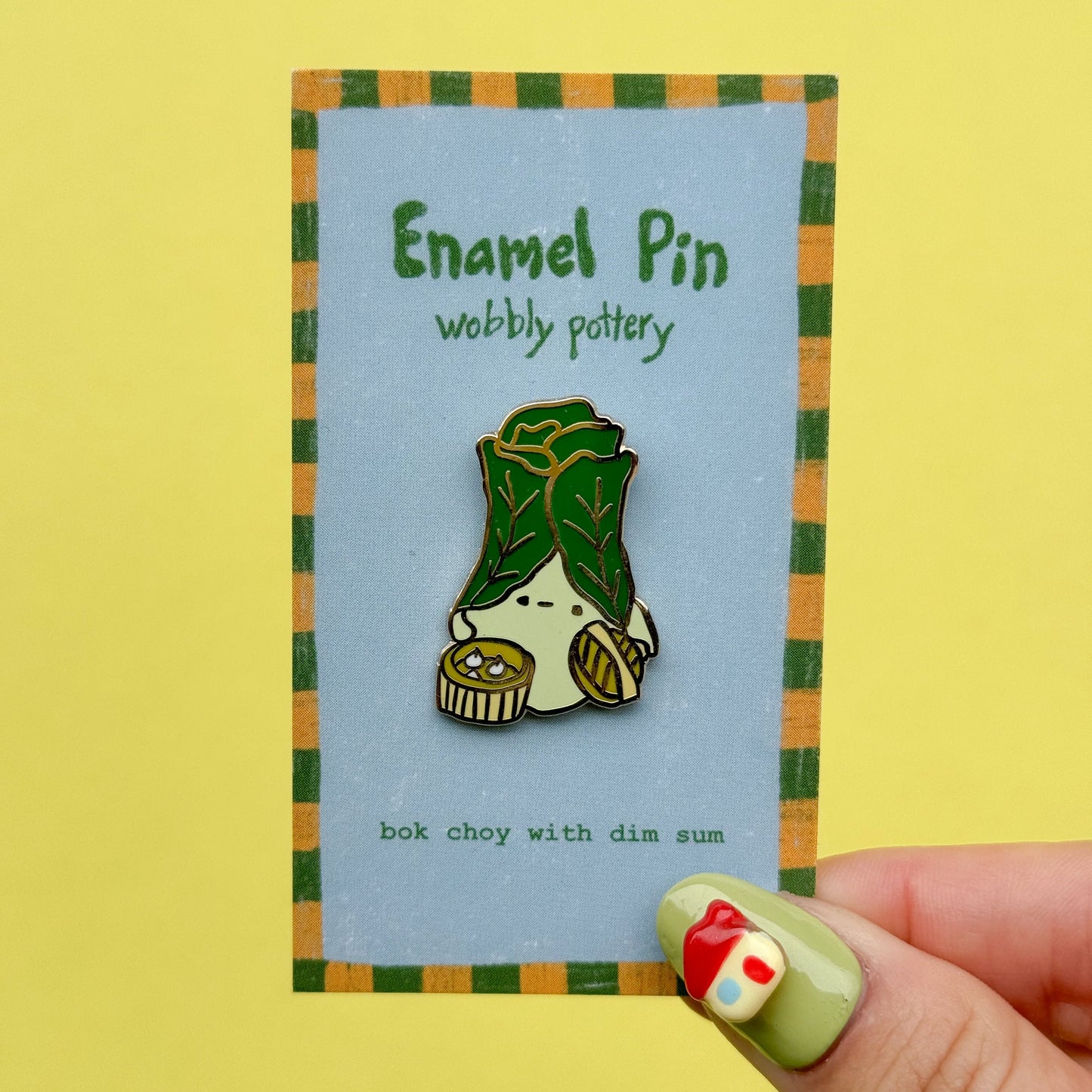 Enamel Pin - Bok Choy with Steamer