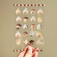 Onion Garlic Mushroom Clear Vinyl Sticker Sheet