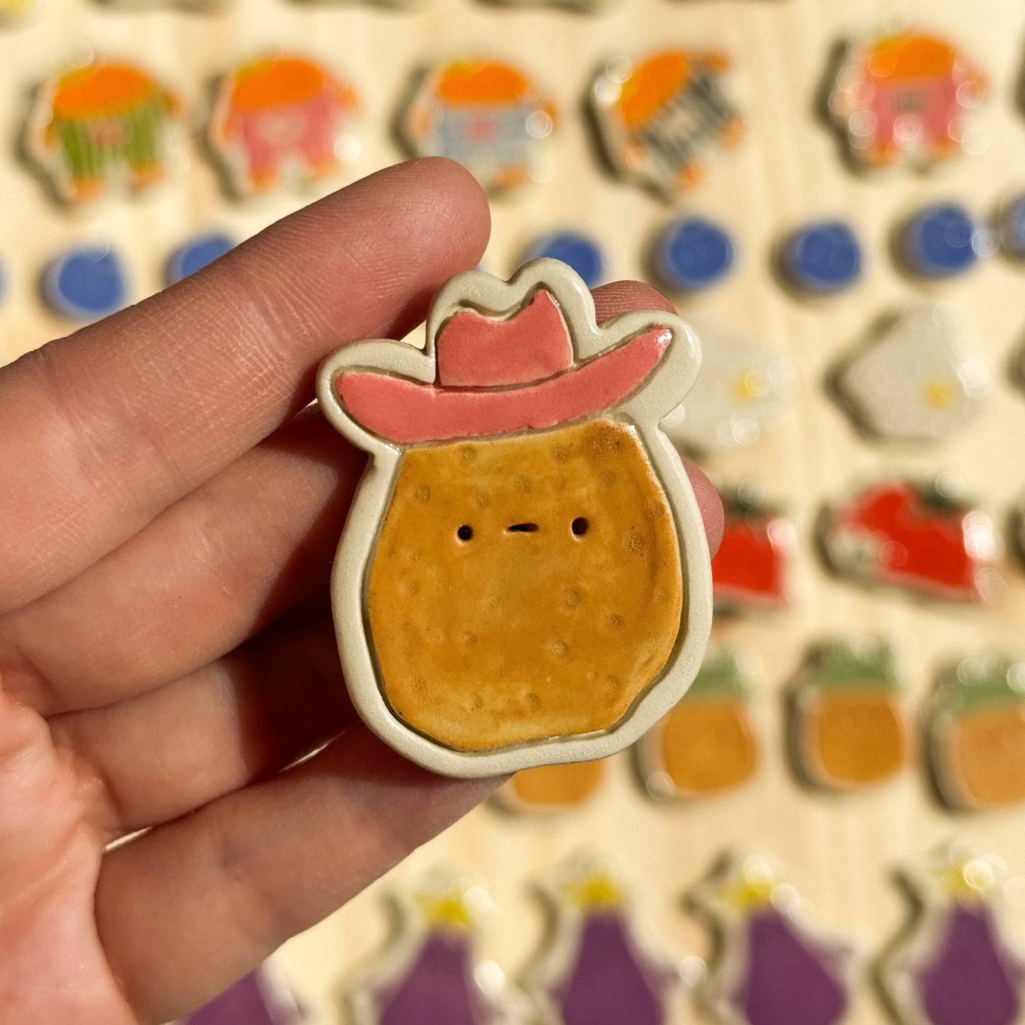 Magnet - Potato with Cowboy hat