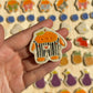 Magnet - Orange with Overalls