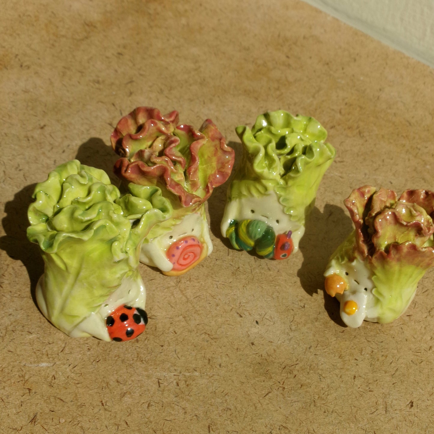 Lettuce with ladybug