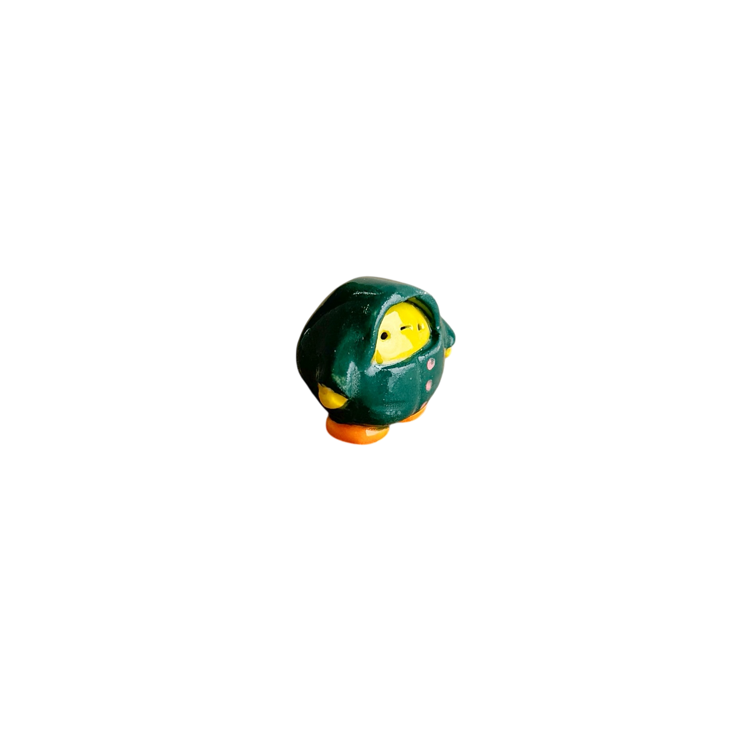 Mini Pea in a raincoat