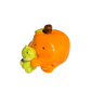 Orange with frog stuffy