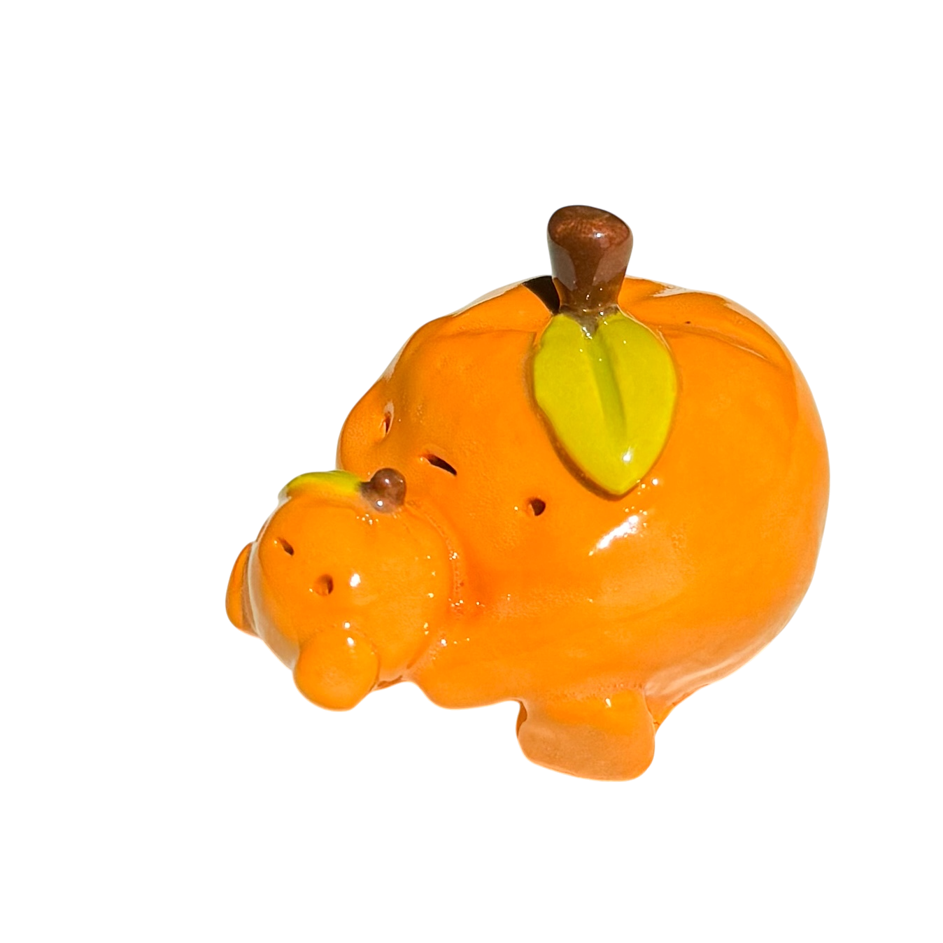 Orange with baby