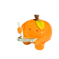 Orange with iPad