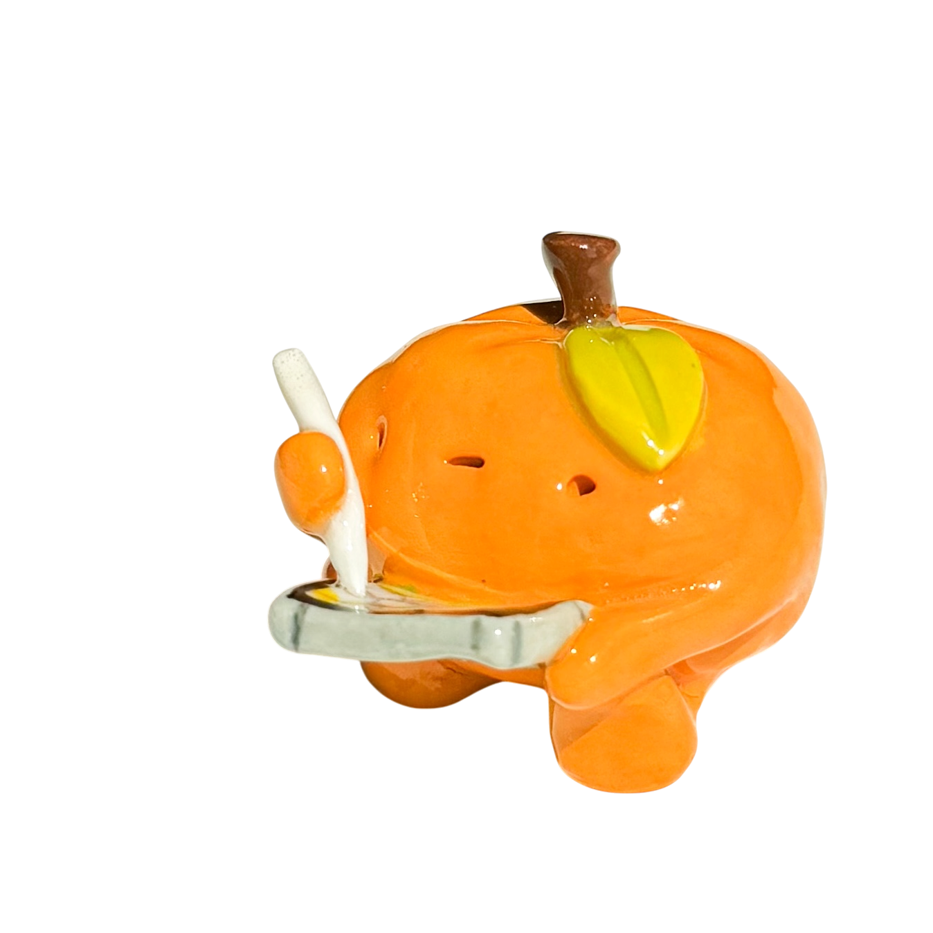 Orange with iPad
