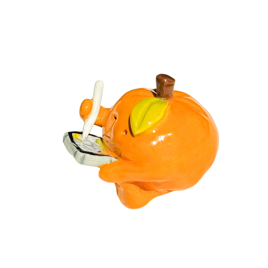 Orange with iPad