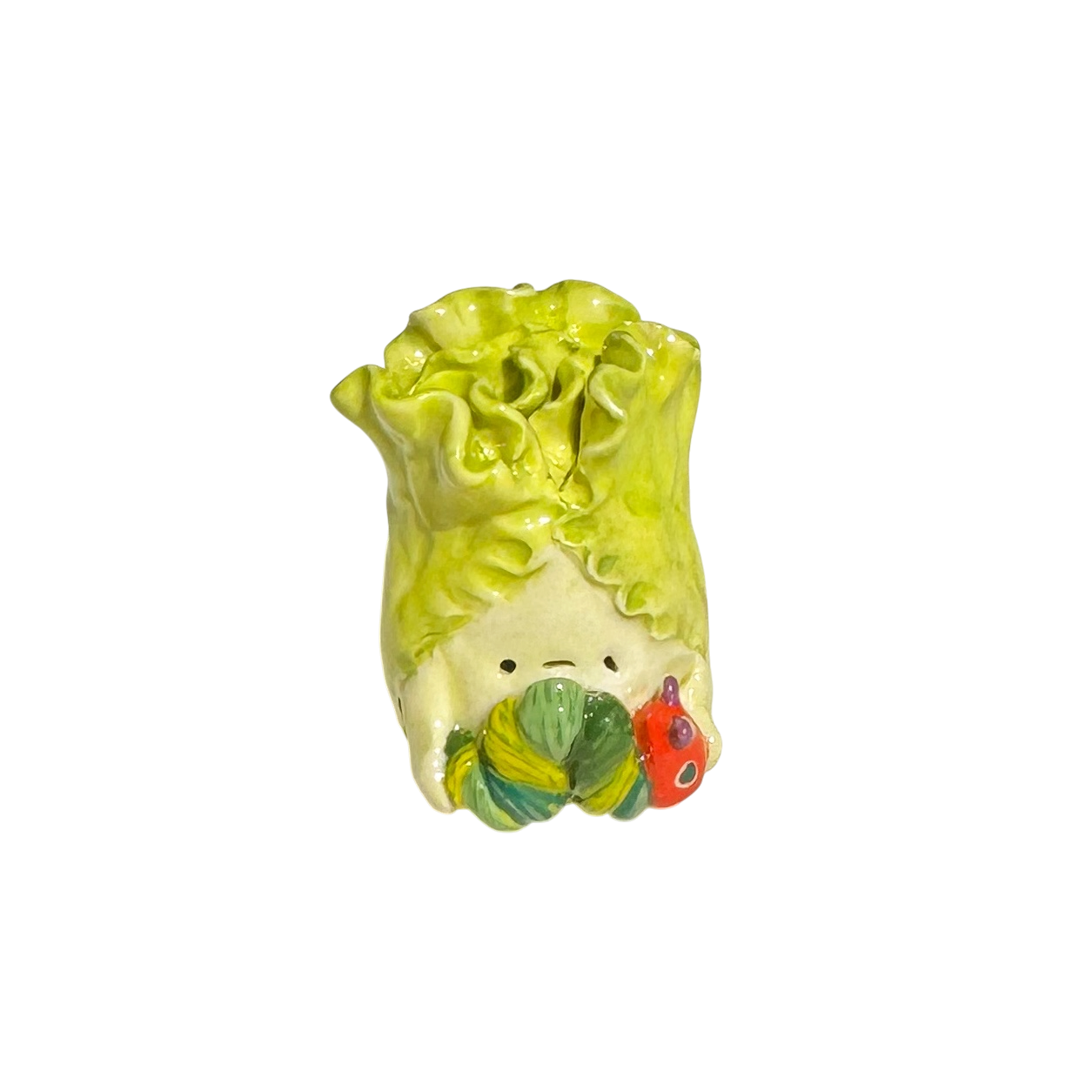 Lettuce with hungry caterpillar