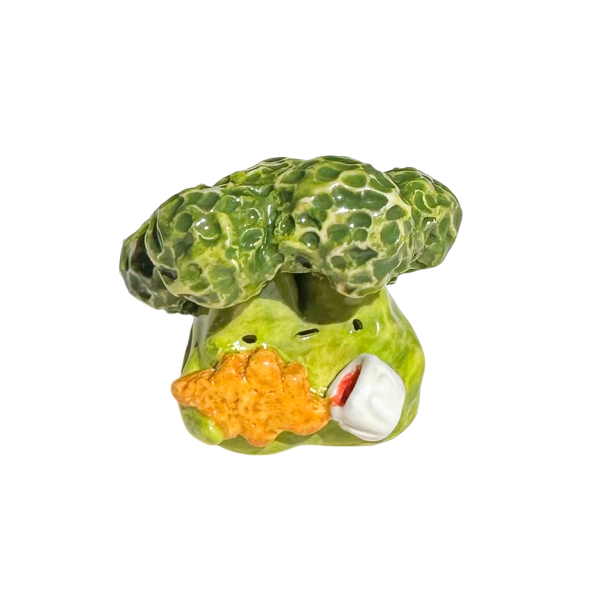 Broccoli with dino nuggie
