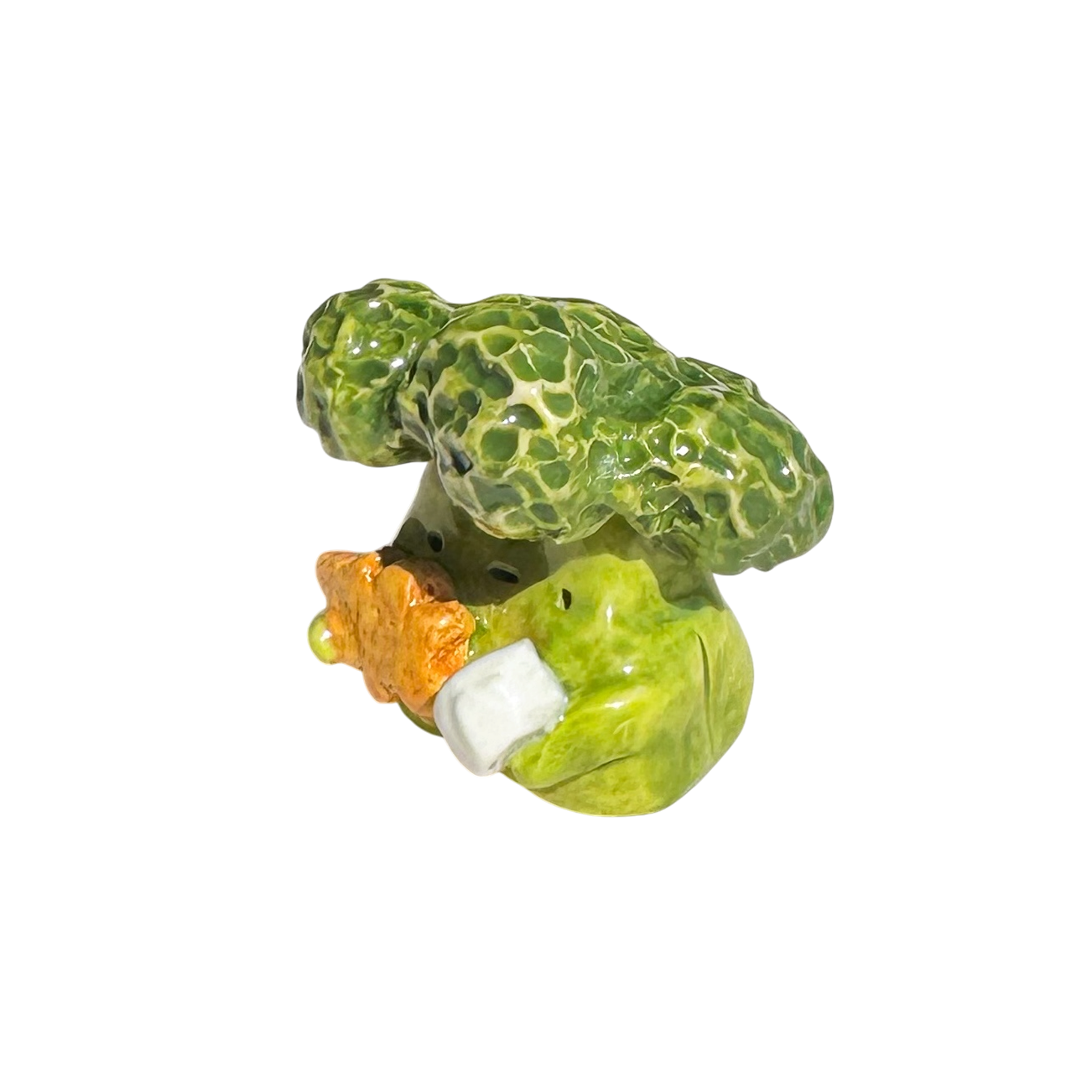 Broccoli with dino nuggie
