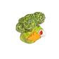 Broccoli with dino nuggie