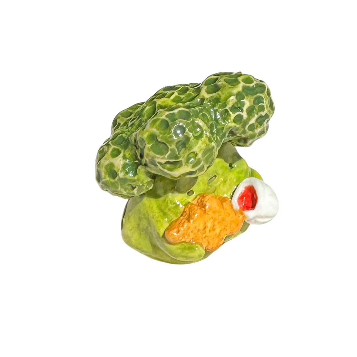 Broccoli with dino nuggie