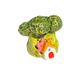 Broccoli holding house with worm