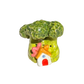 Broccoli holding house with worm