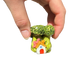 Broccoli holding house with worm