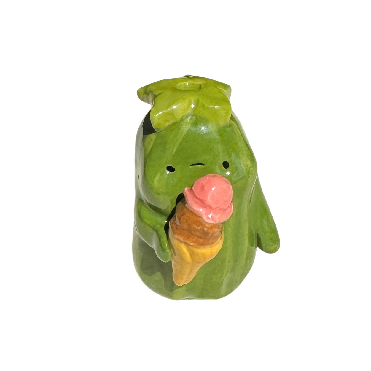 Zucchini with ice cream cone