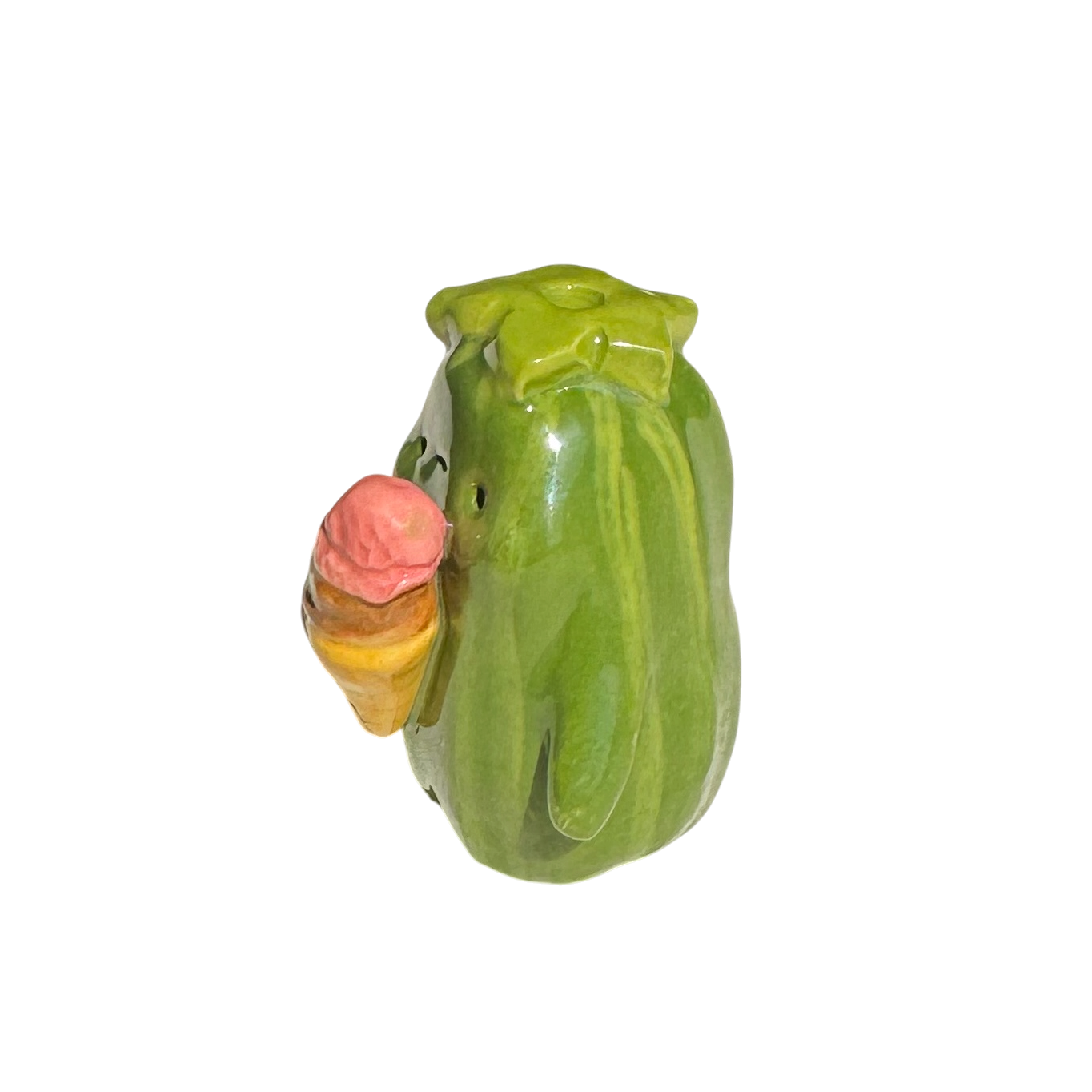 Zucchini with ice cream cone