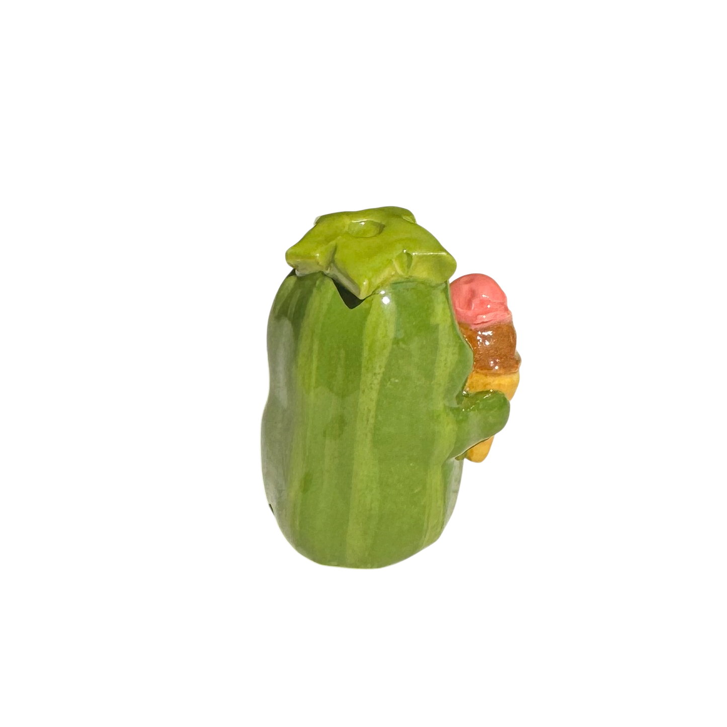 Zucchini with ice cream cone