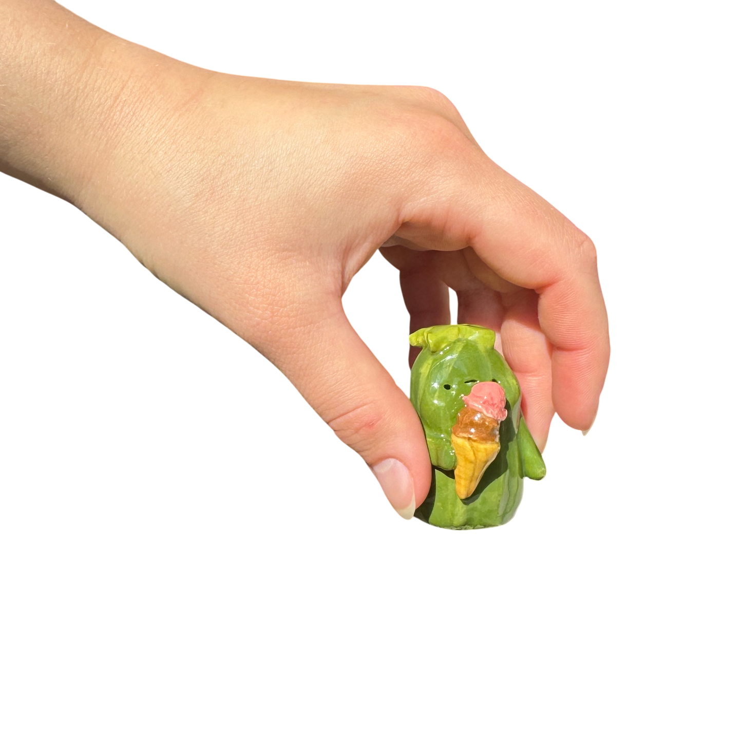 Zucchini with ice cream cone