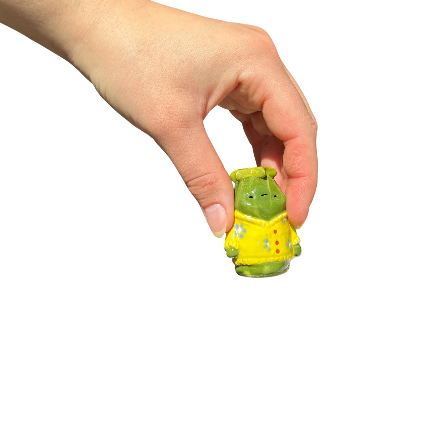 Zucchini with yellow sweater