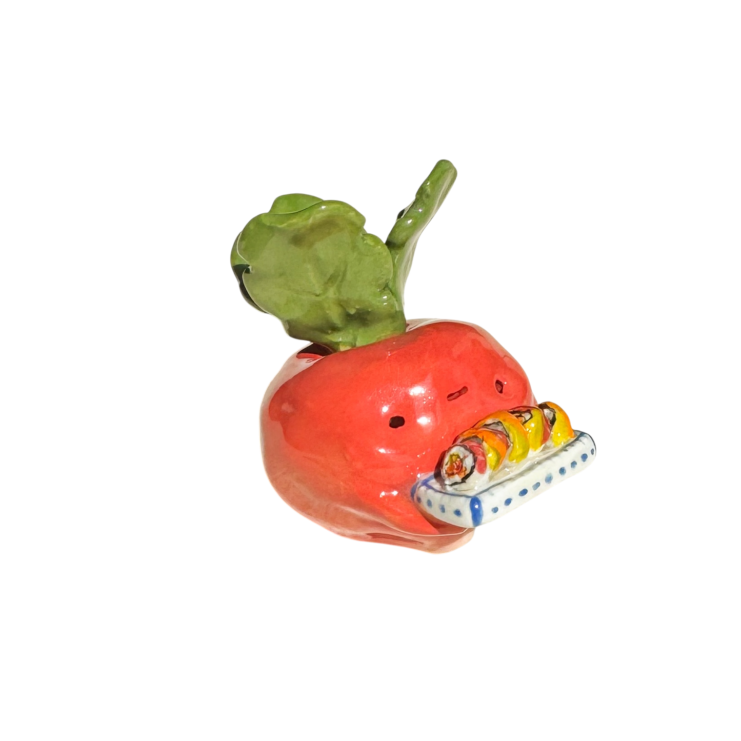 Radish with rainbow roll
