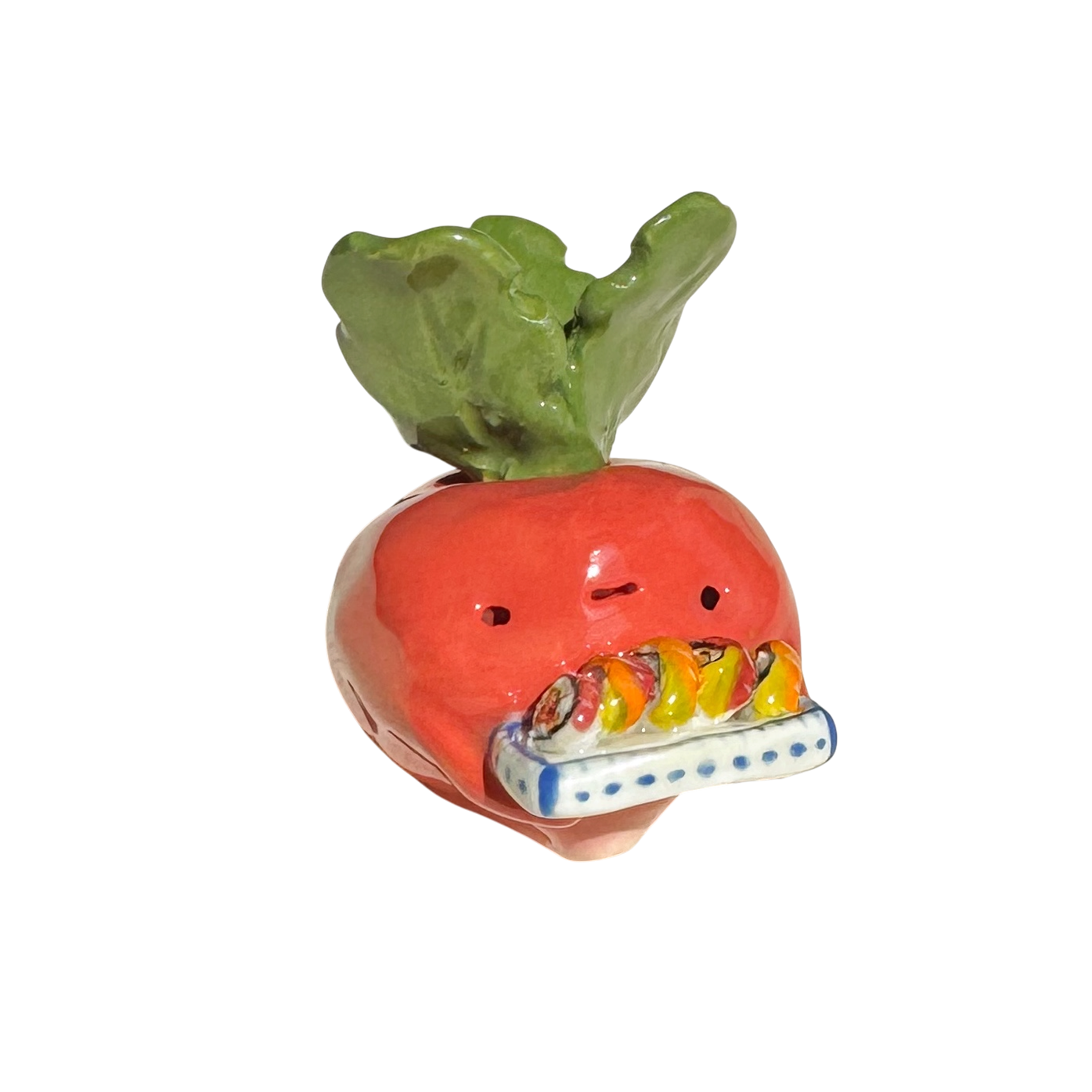 Radish with rainbow roll