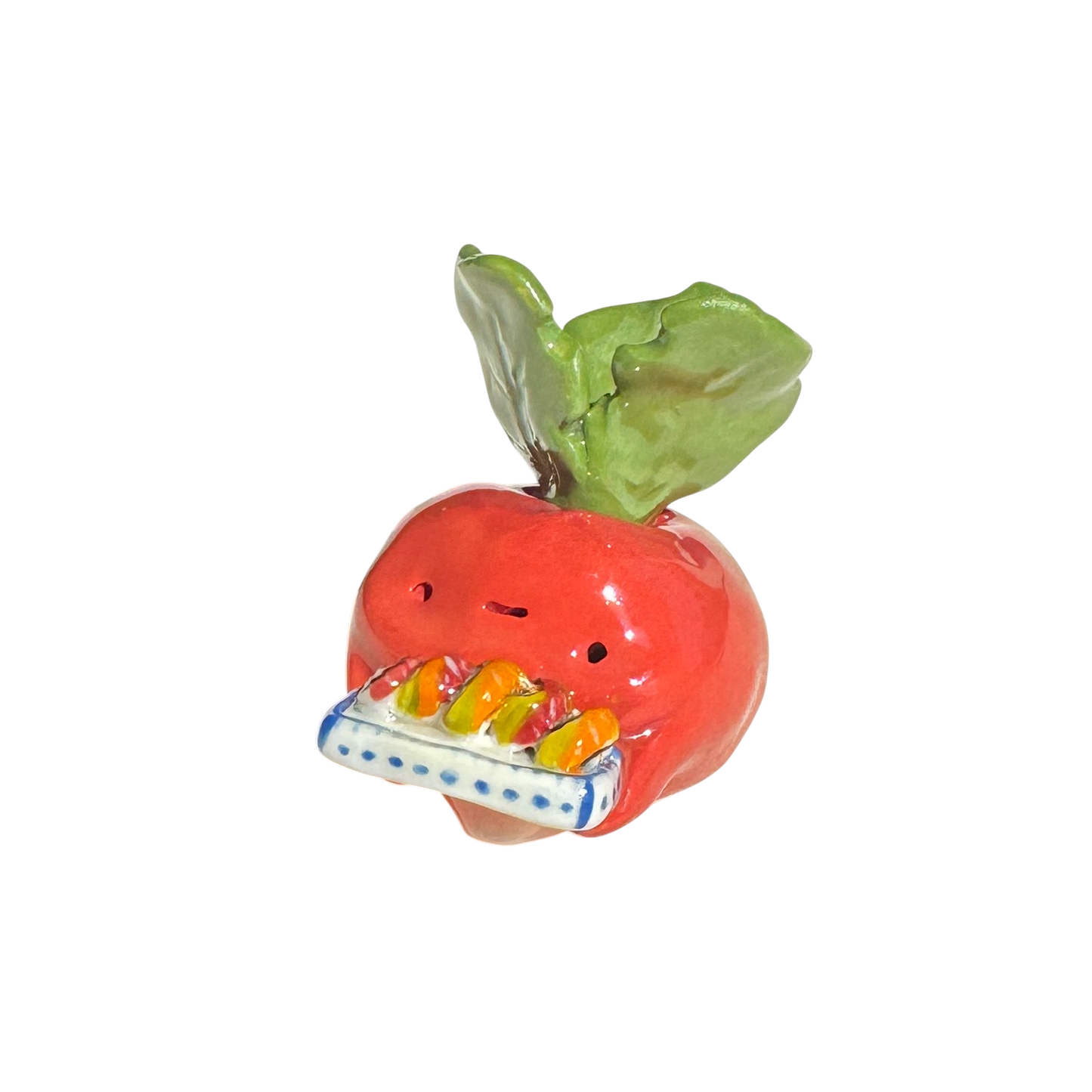 Radish with rainbow roll