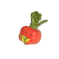 Radish with gummy worm