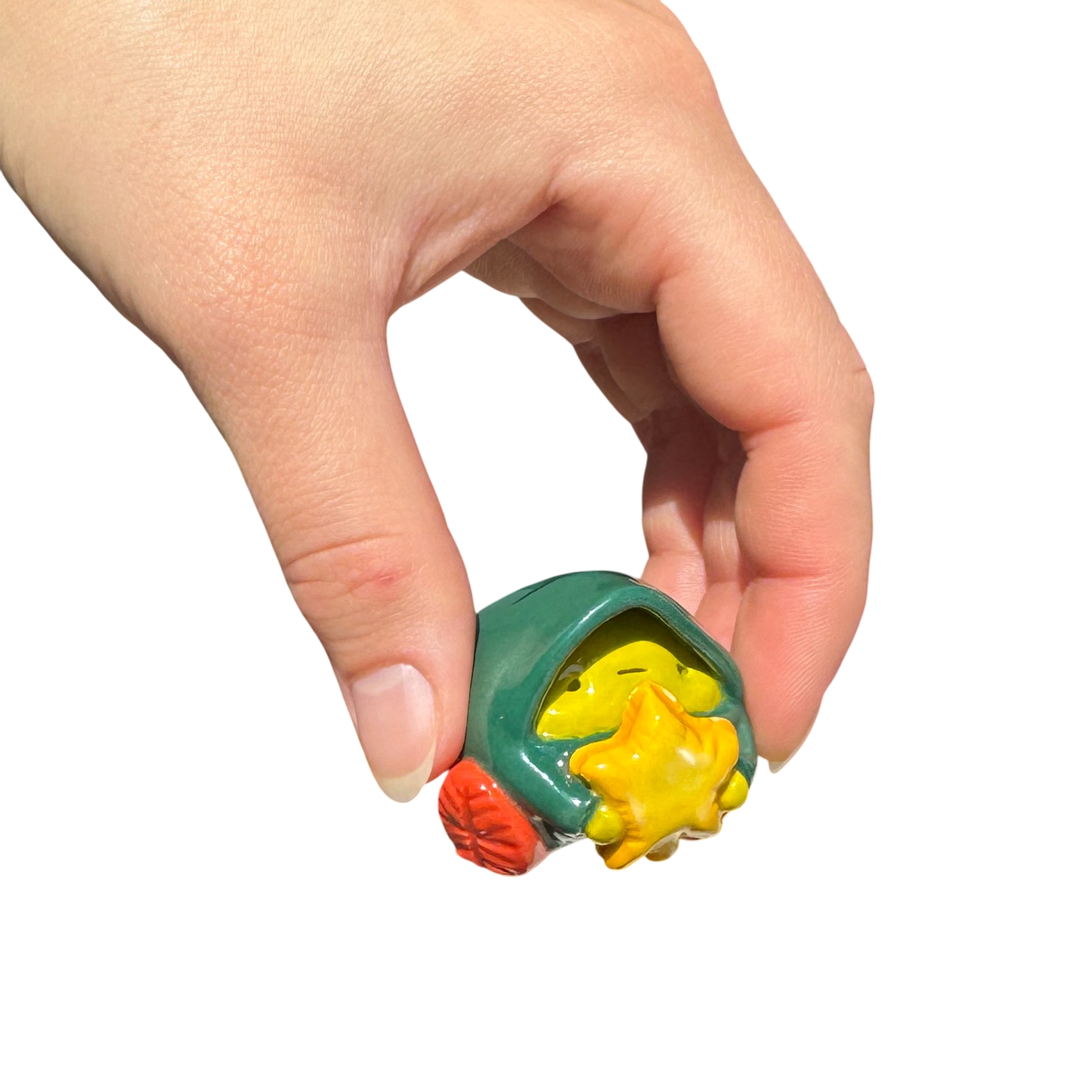 Pea in a Raincoat Star Balloon