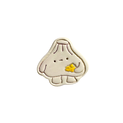 Magnet - Garlic with bread and cheese