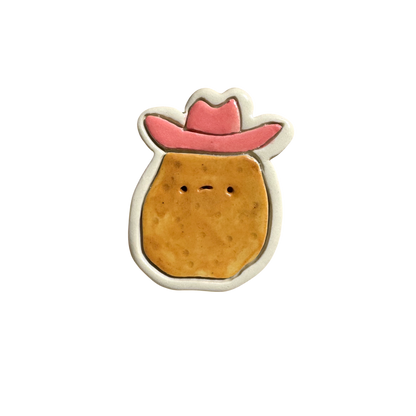 Magnet - Potato with Cowboy hat