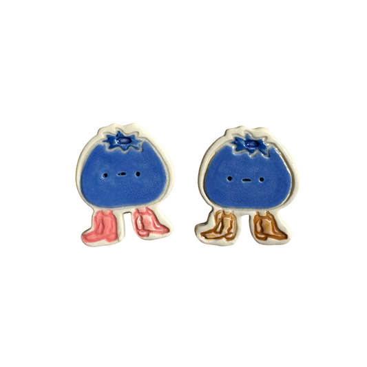Magnet - Blueberry with Cowboy Boots