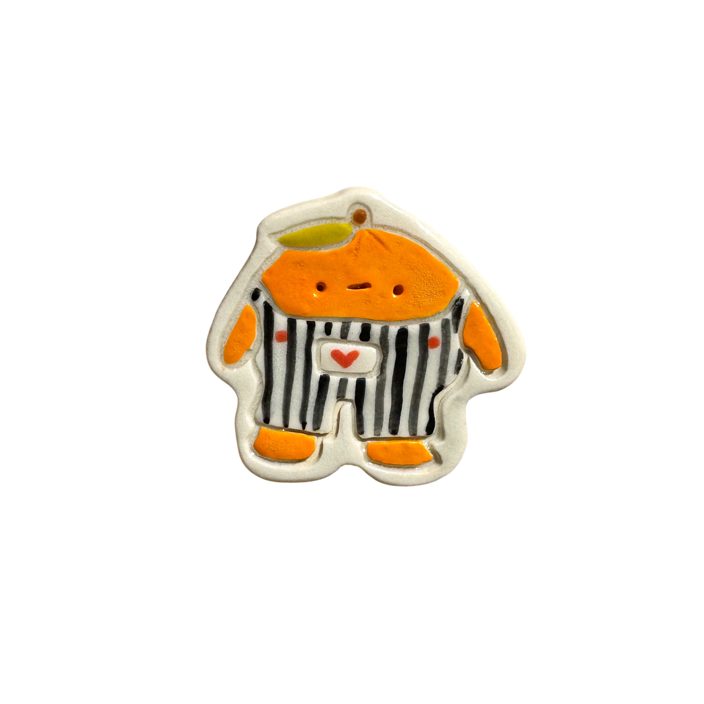 Magnet - Orange with Overalls