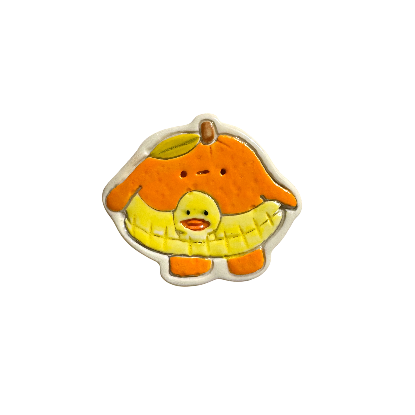 Magnet- Orange with Duckie Floatie