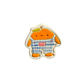 Magnet - Orange with Overalls
