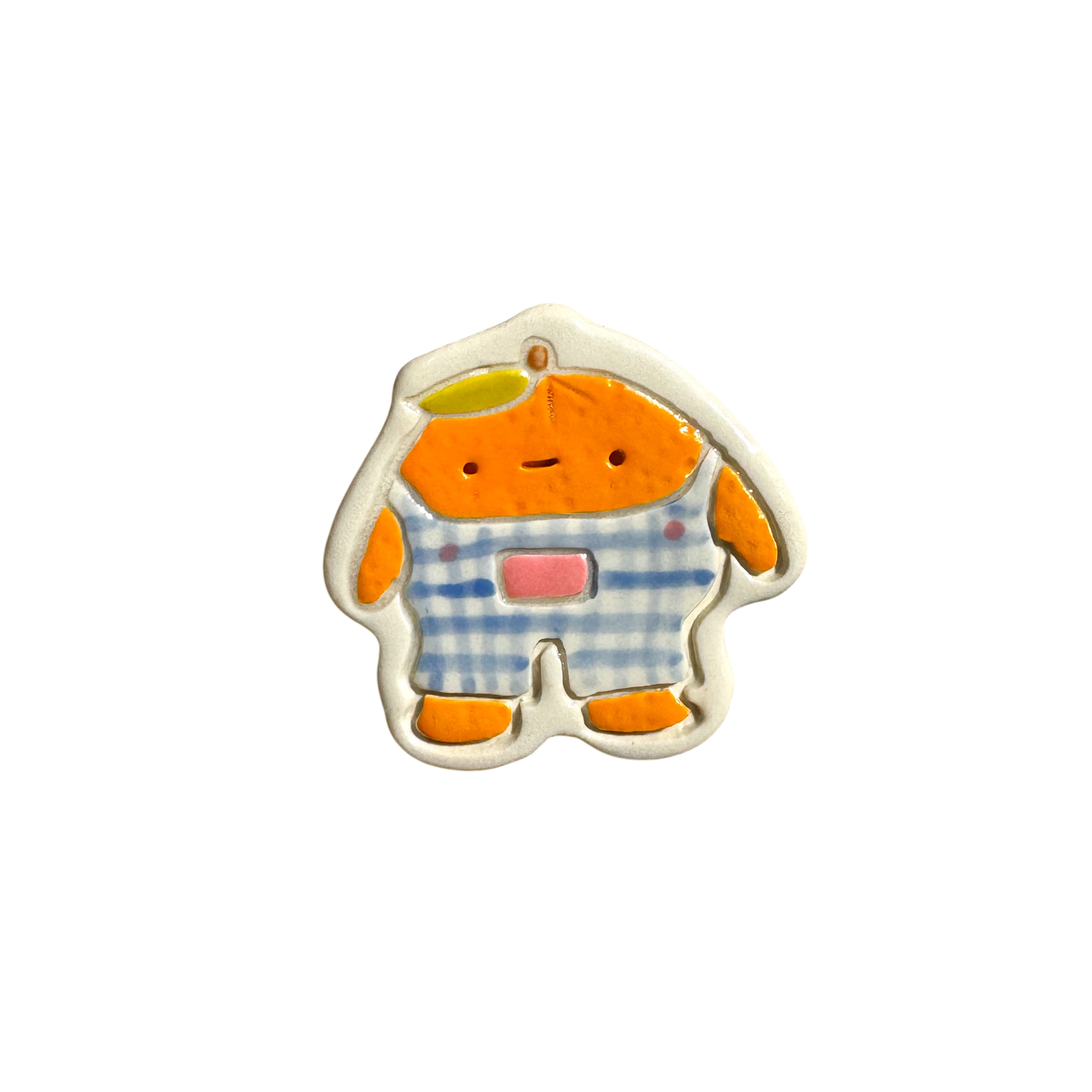 Magnet - Orange with Overalls