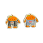 Magnet - Orange with Overalls