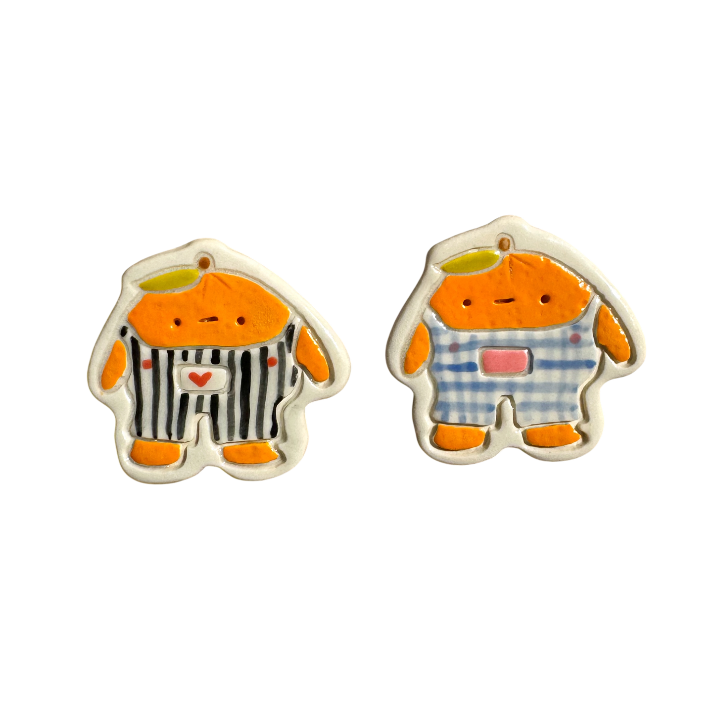 Magnet - Orange with Overalls