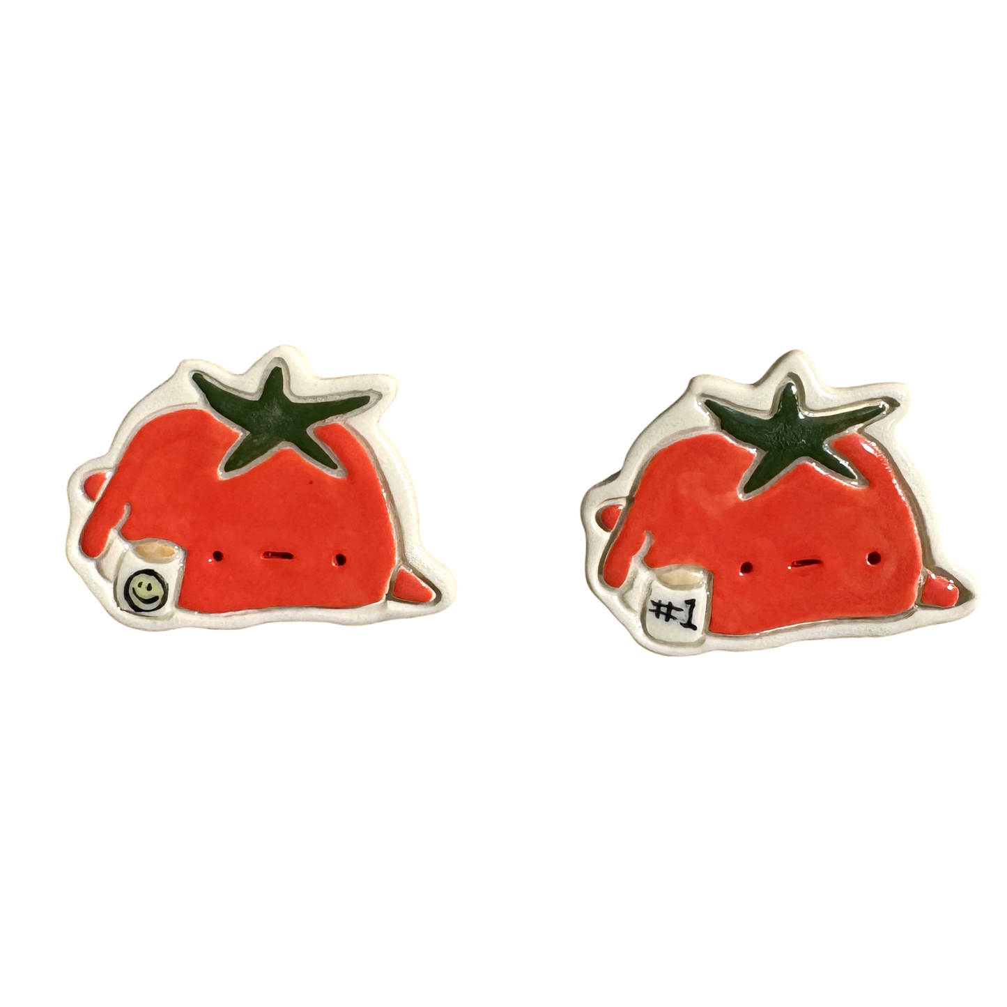 Magnet - Tomato with a mug
