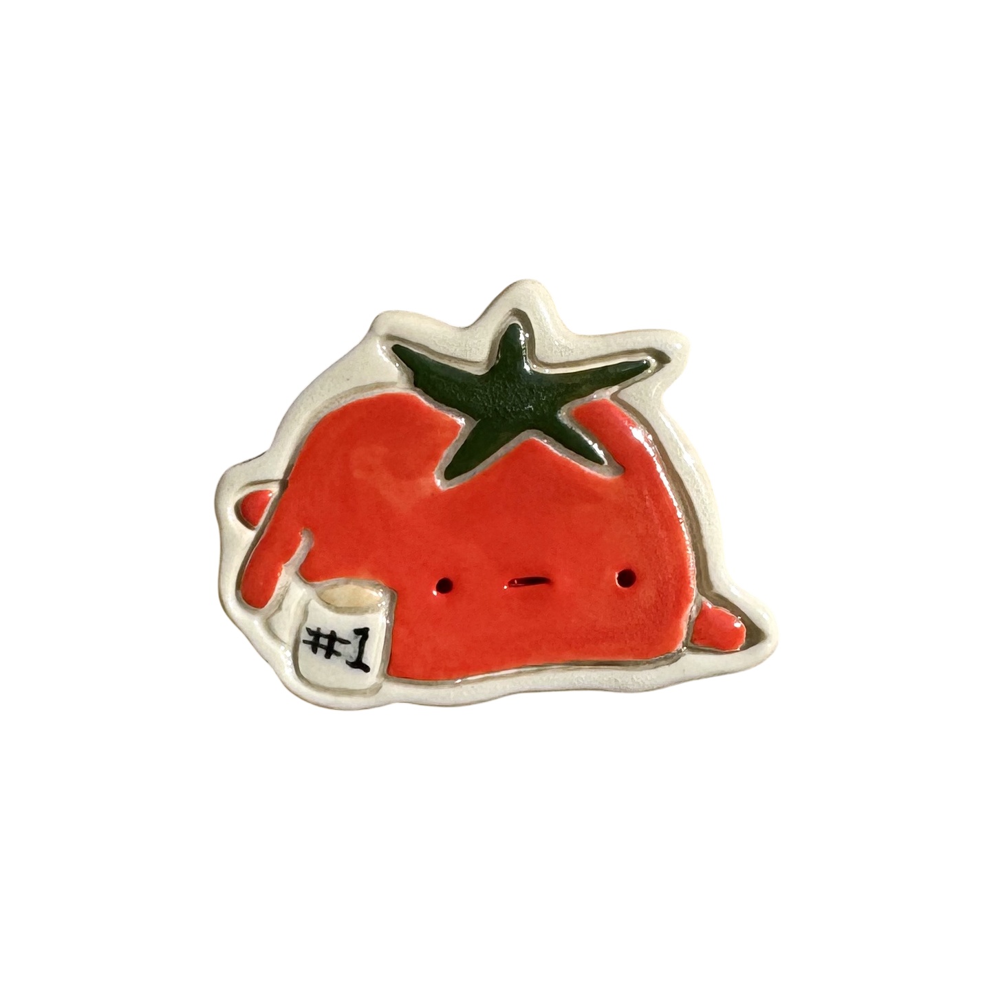 Magnet - Tomato with a mug