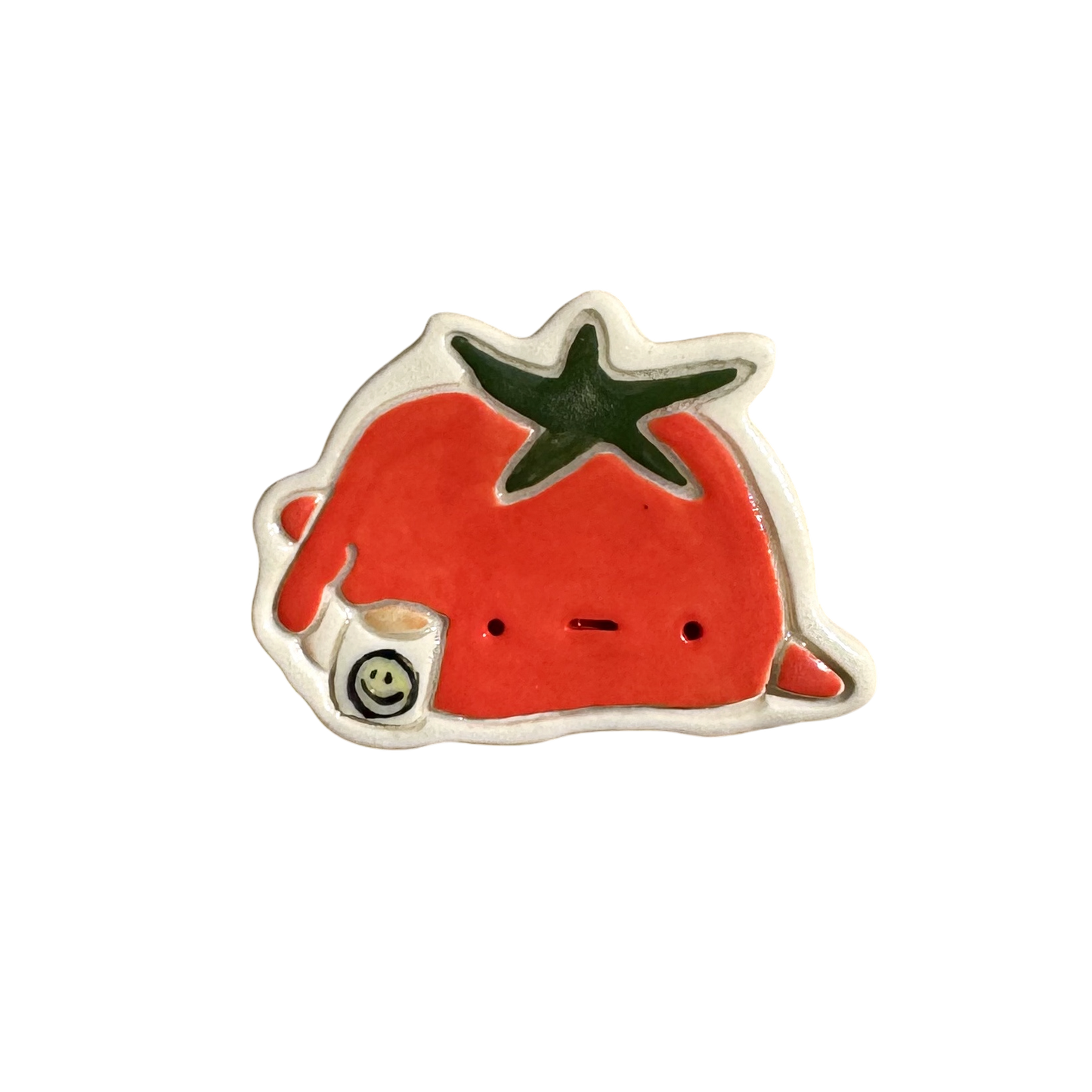 Magnet - Tomato with a mug