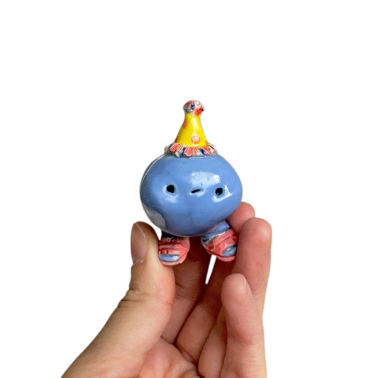 Blueberry with Party Hat