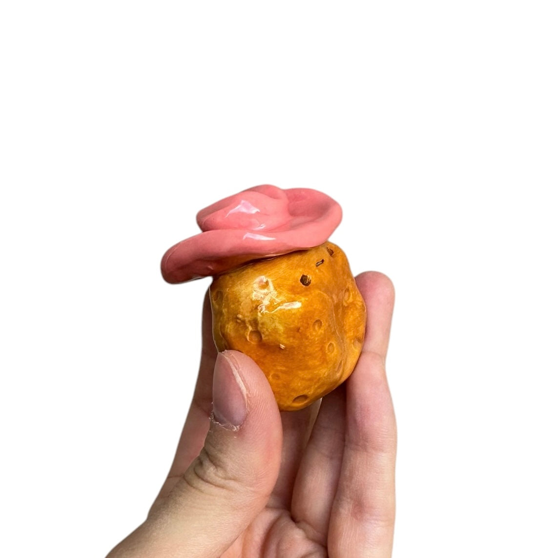 Potato with Pink Cowboy hat