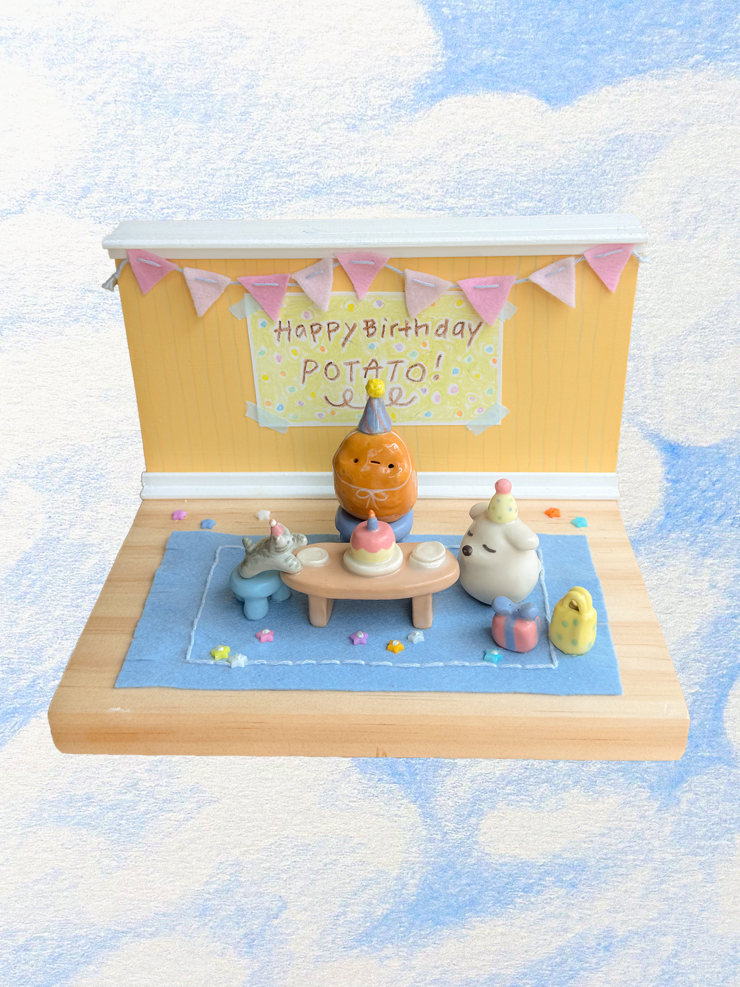 "Happy Birthday Potato" Collab Diorama