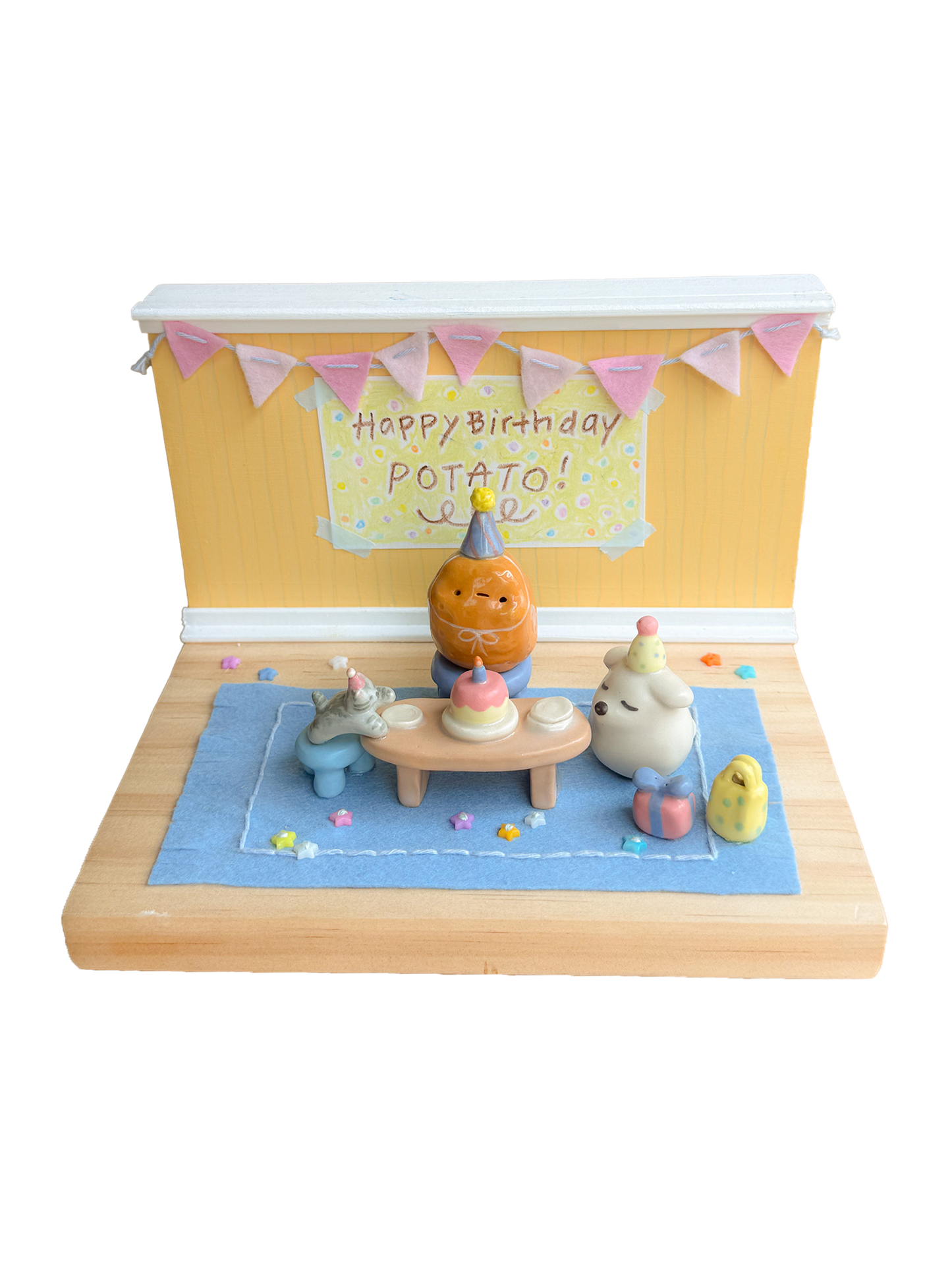 "Happy Birthday Potato" Collab Diorama