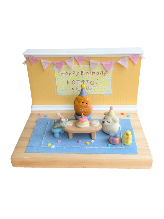 "Happy Birthday Potato" Collab Diorama