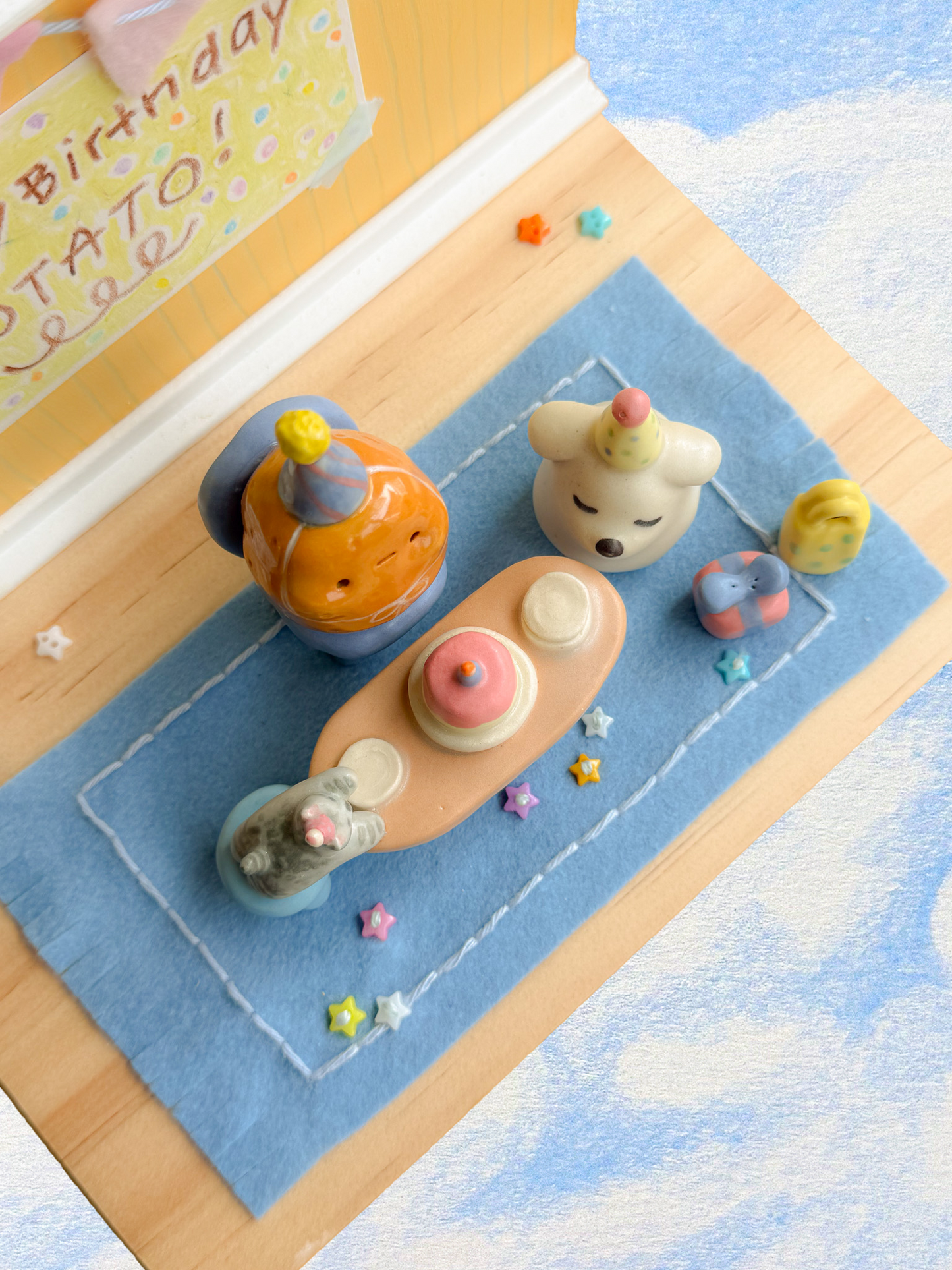 "Happy Birthday Potato" Collab Diorama