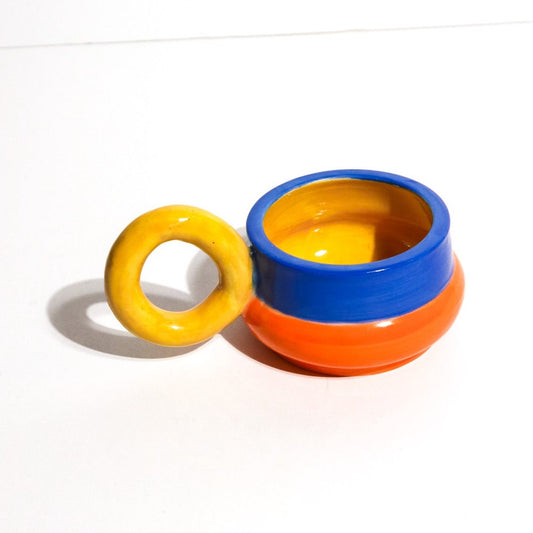 Cobalt Tangerine Small Color Block mug