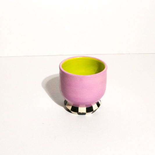 Purple Chartreuse Small Color Block Cup